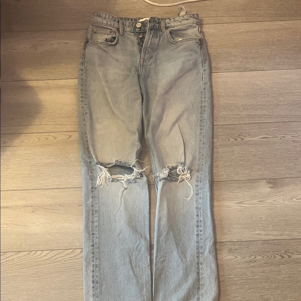 Zara Light Blue Denim Jeans
